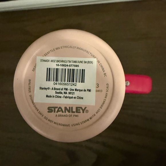 $$-SALE-$$ Stanley Pink Insulated Mug with Hot Pink Handle 40oz - Picture 4 of 4